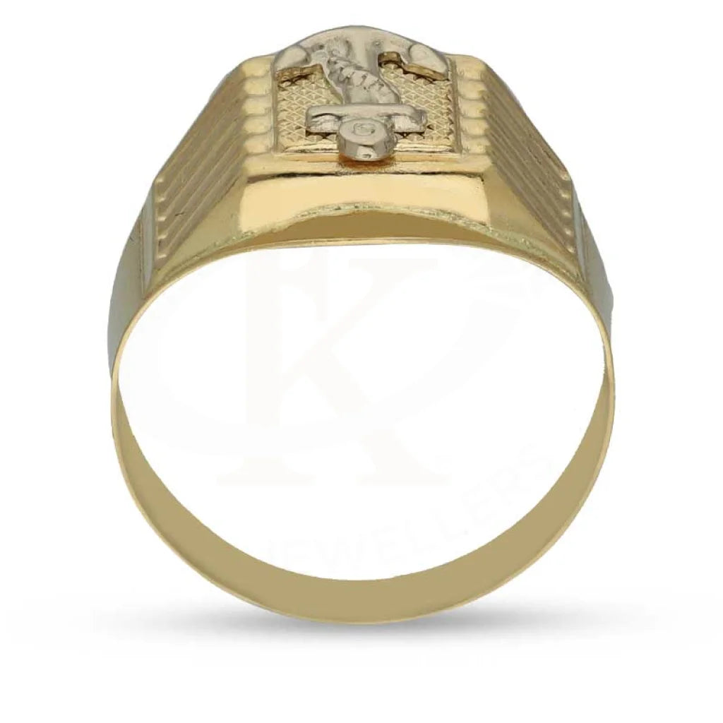 Gold Anchor Mens Ring 18Kt - Fkjrn18K3811 Rings