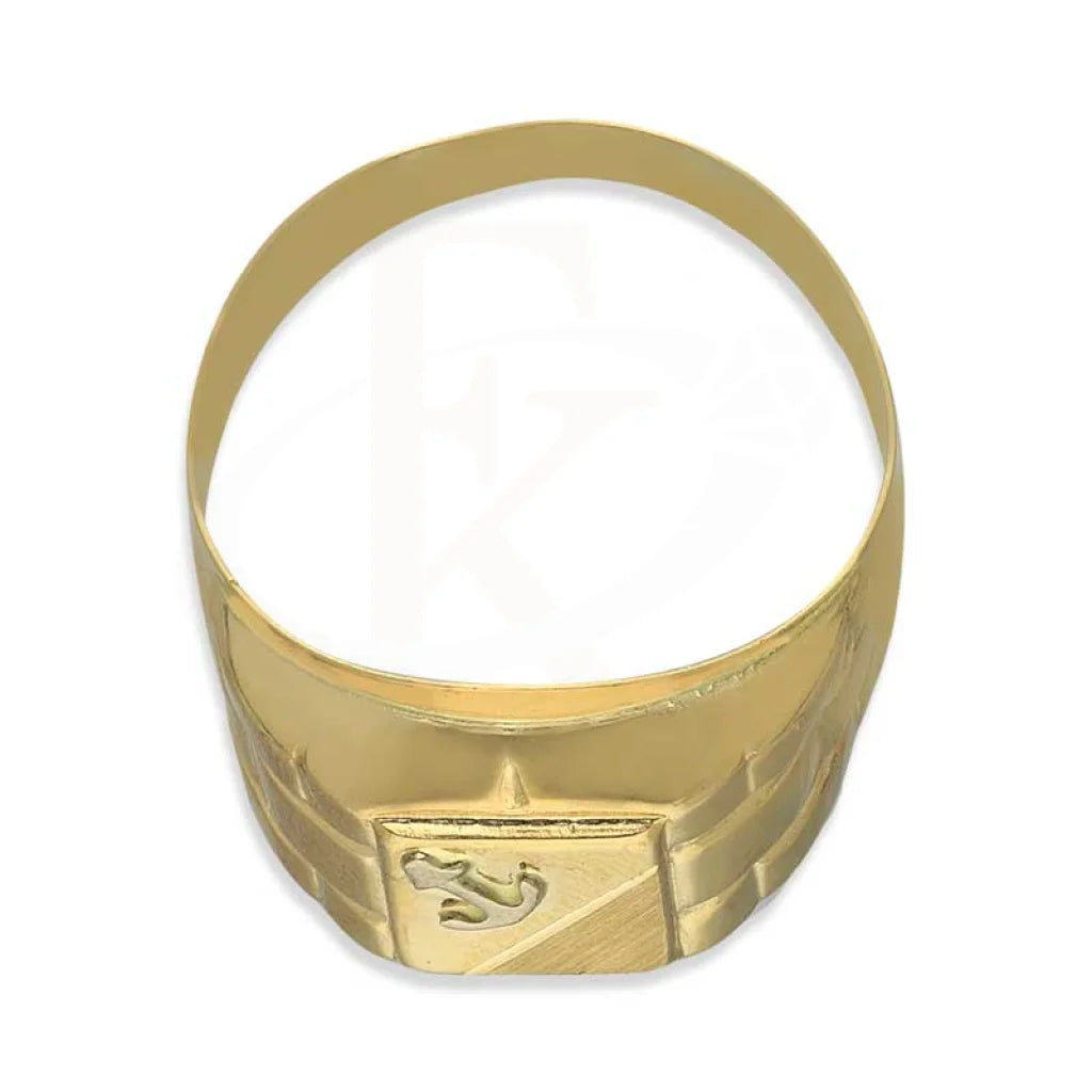 Gold Anchor Mens Ring 18Kt - Fkjrn18K3813 Rings