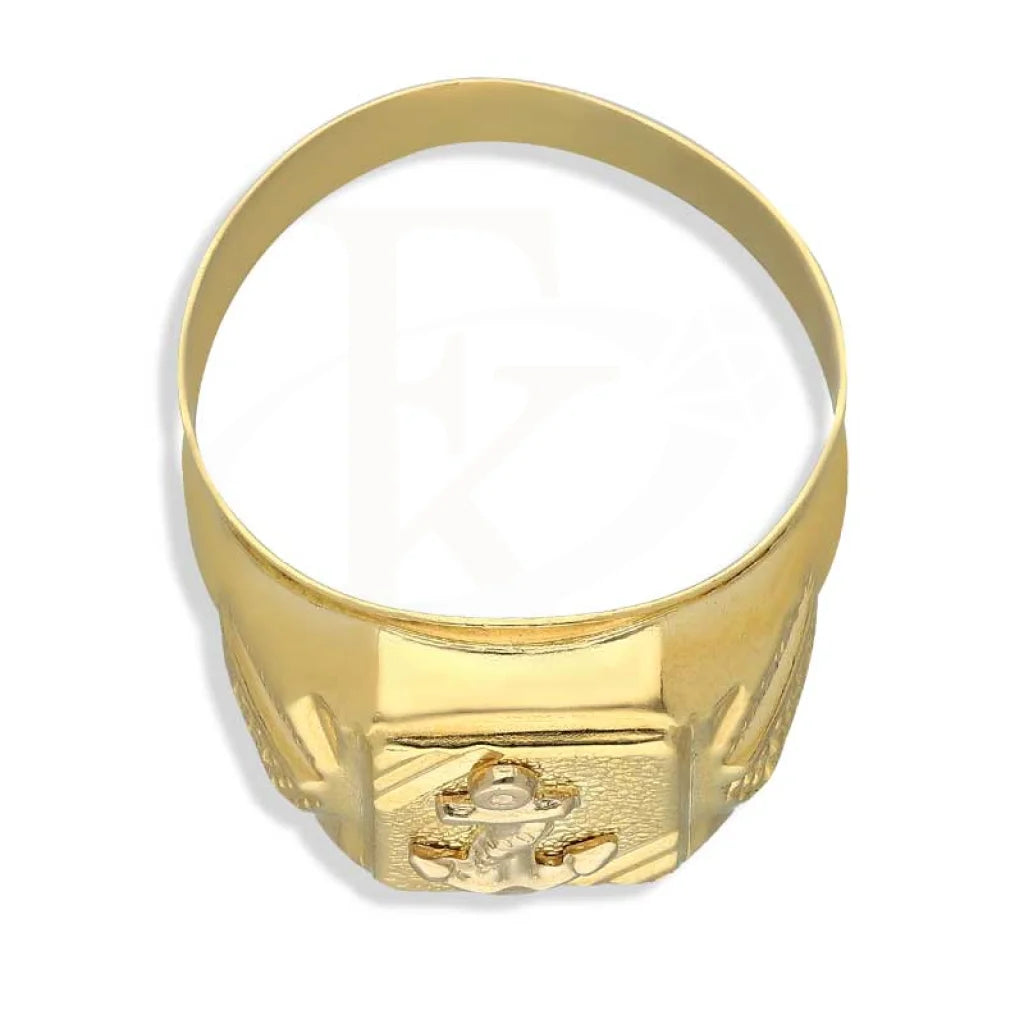 Gold Anchor Mens Ring 18Kt - Fkjrn18K3818 Rings