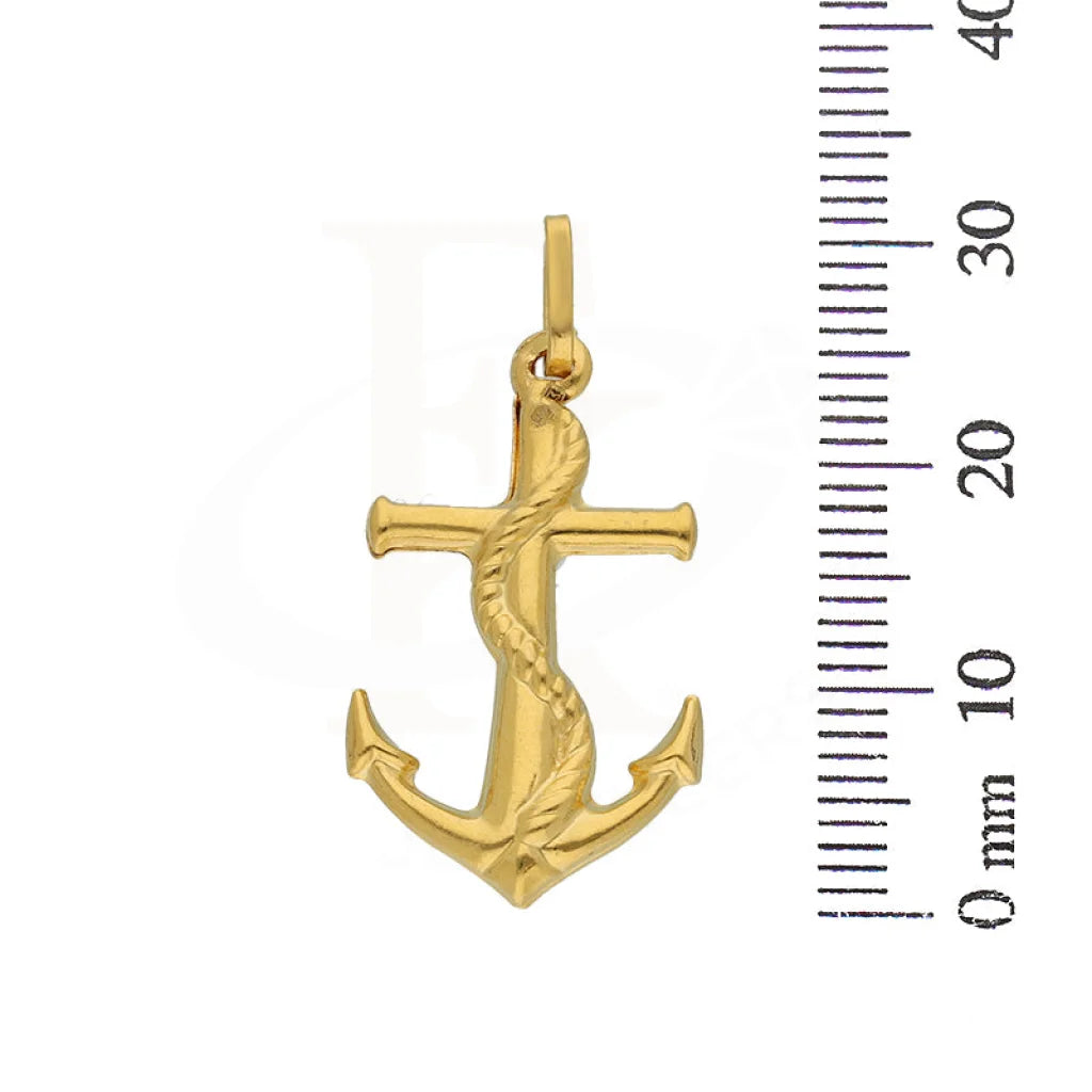 Gold Anchor Pendant 22Kt - Fkjpnd22K3164 Pendants