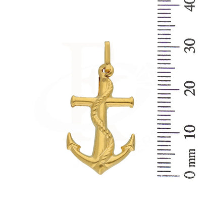 Gold Anchor Pendant 22Kt - Fkjpnd22K3164 Pendants