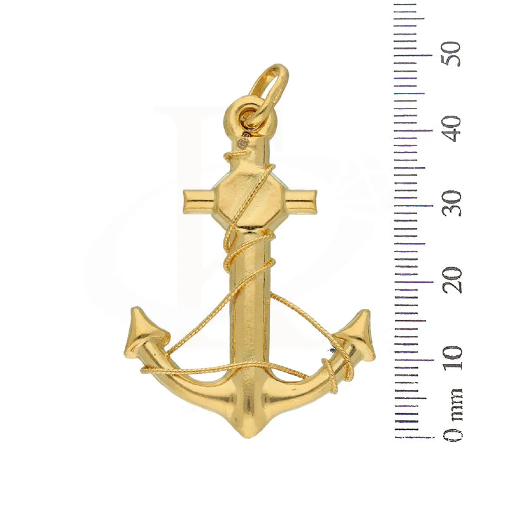 Gold Anchor Pendant 22Kt - Fkjpnd22K3171 Pendants