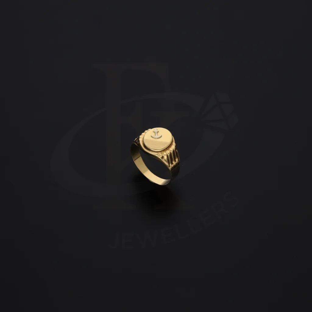 Gold Anchor Shaped Ring 18Kt - Fkjrn18K7872 Rings