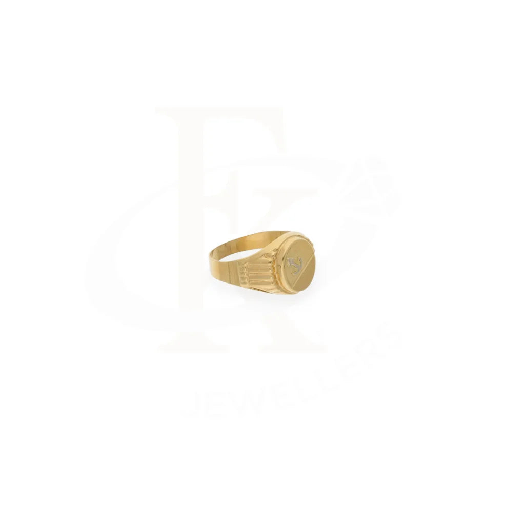 Gold Anchor Shaped Ring 18Kt - Fkjrn18K7872 Rings