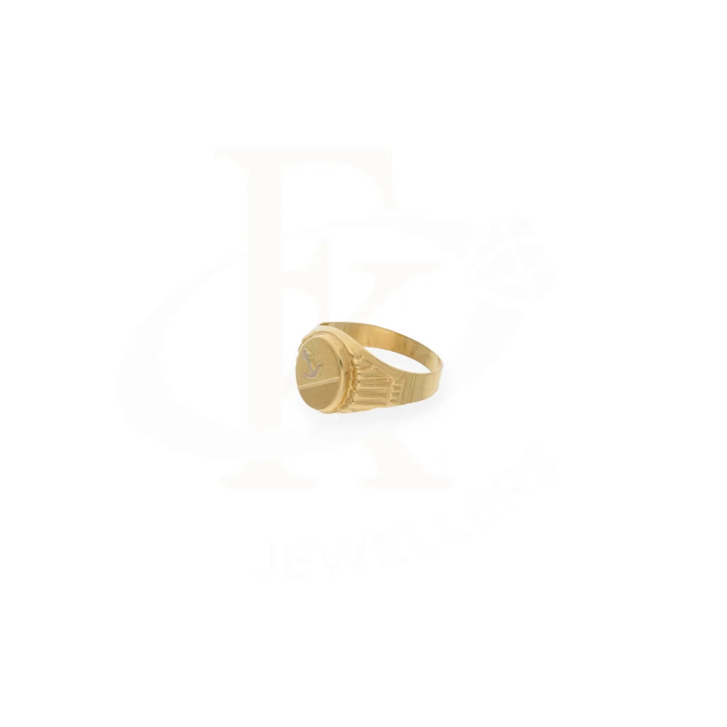 Gold Anchor Shaped Ring 18Kt - Fkjrn18K7872 Rings