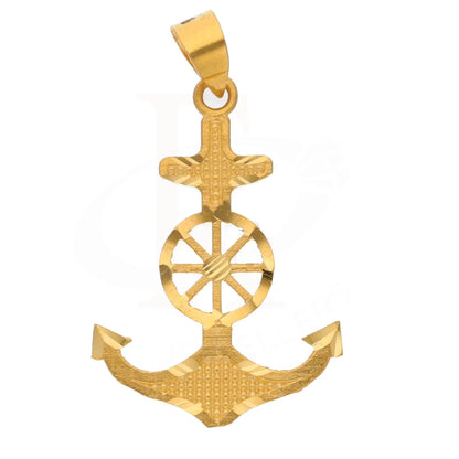 Gold Anchor Shaped Pendant 21Kt - Fkjpnd21K8571 Pendants