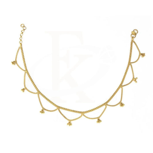 Gold Anklet 22Kt - Fkjankl1953 Anklets