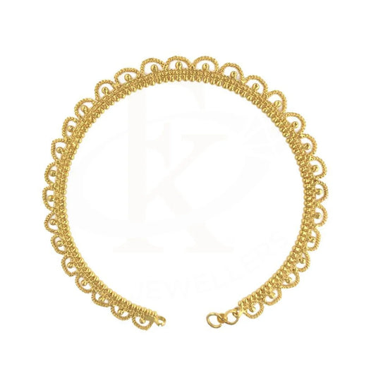 Gold Anklet 22Kt - Fkjankl1955 Anklets