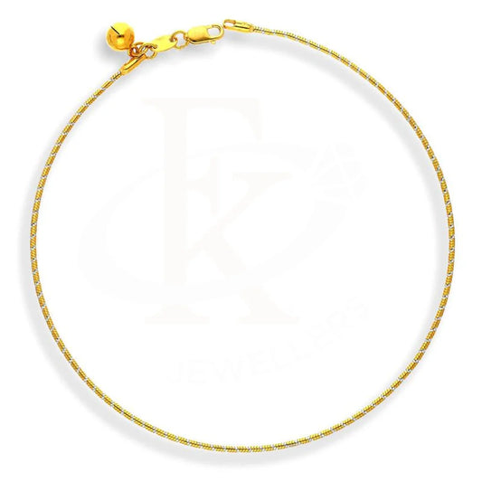 Gold Anklet 22Kt - Fkjankl22K1979 Anklets