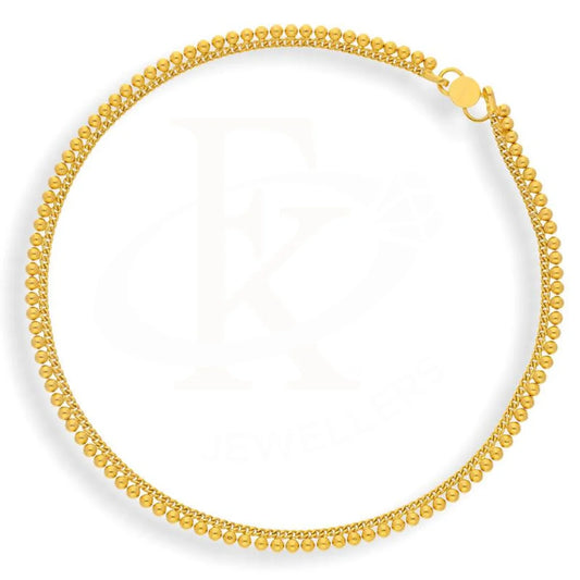 Gold Anklet 22Kt - Fkjankl22K1980 Anklets