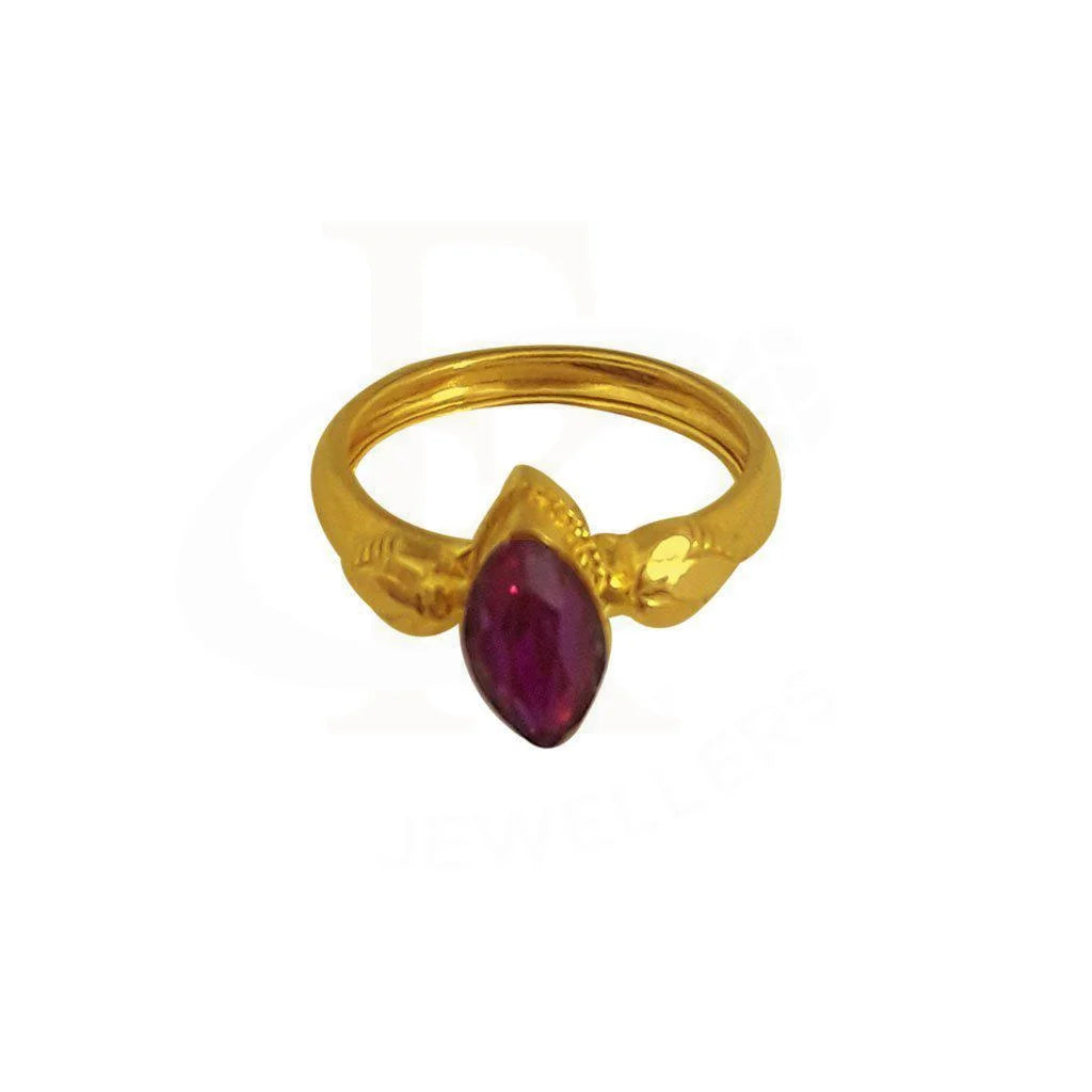 Gold Baby Solitaire Ring 22Kt - Fkjrn1911 Rings