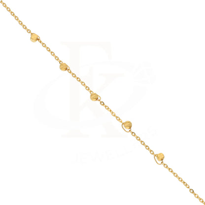 Gold Ball Bead Station Bracelet 21Kt - Fkjbrl21Km8366 Bracelets