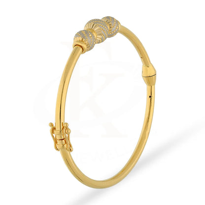 Gold Ball Shaped Bangles 21Kt - Fkjbng22K5022