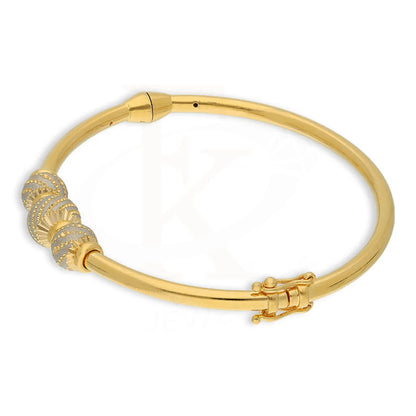 Gold Ball Shaped Bangles 21Kt - Fkjbng22K5022