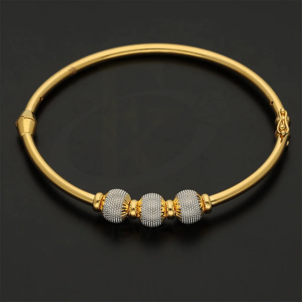 Gold Ball Shaped Bangle 22Kt - Fkjbng22K5025 Bangles