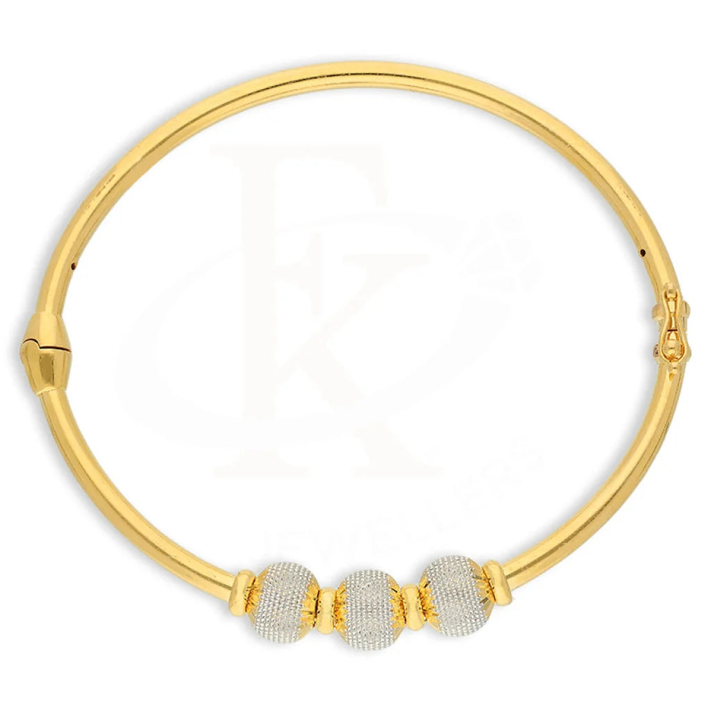 Gold Ball Shaped Bangle 22Kt - Fkjbng22K5025 Bangles