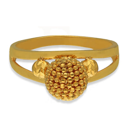 Gold Ball Shaped Ring 22Kt - Fkjrn22K3847 Rings