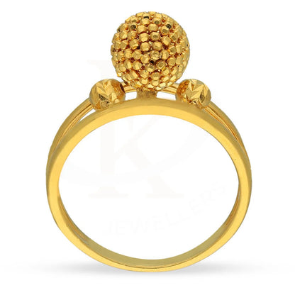 Gold Ball Shaped Ring 22Kt - Fkjrn22K3847 Rings