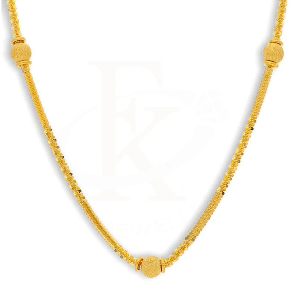 Gold Balls Chain 22Kt - Fkjcn22K2162 Chains