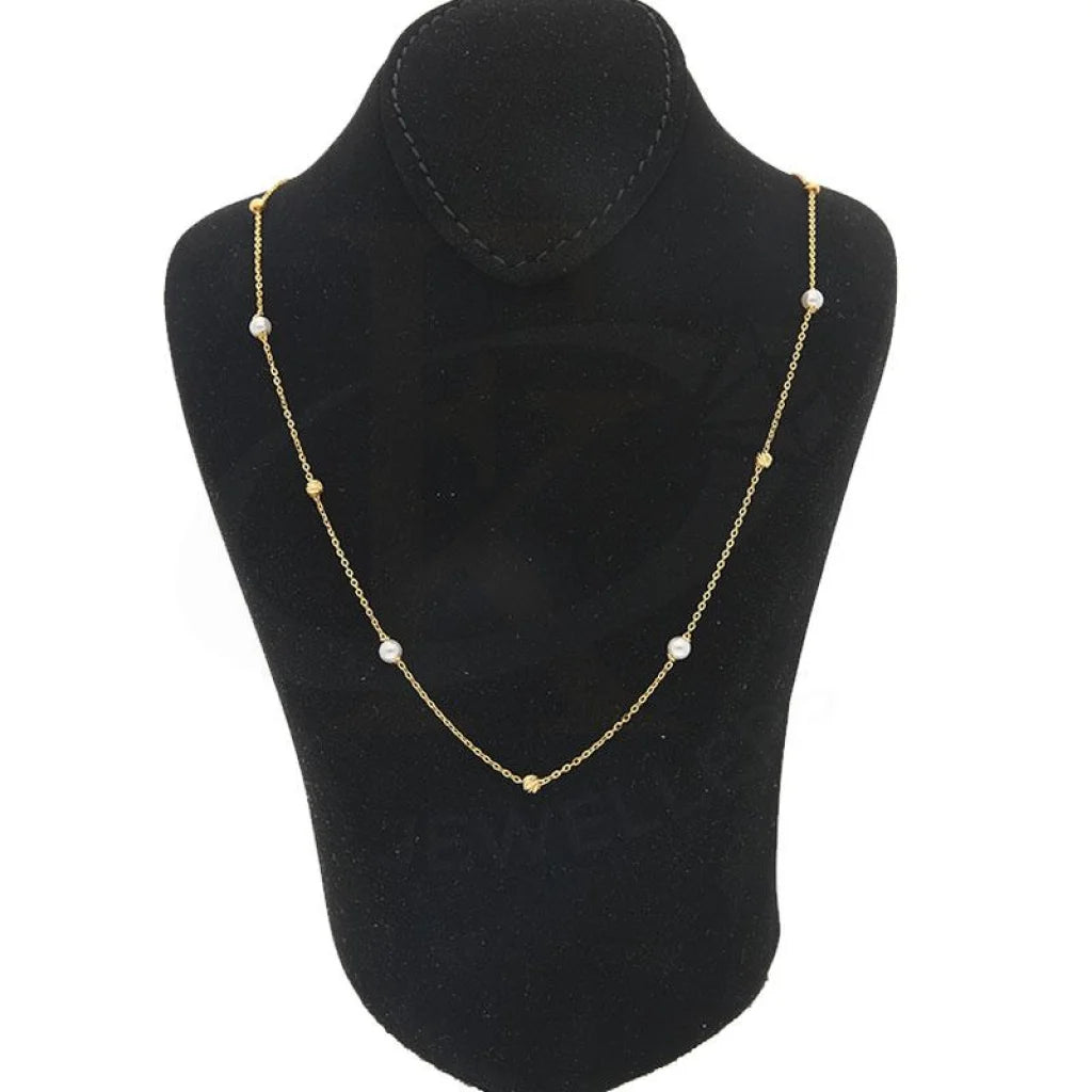 Gold Balls Necklace 21Kt - Fkjnkl21K2144 Necklaces