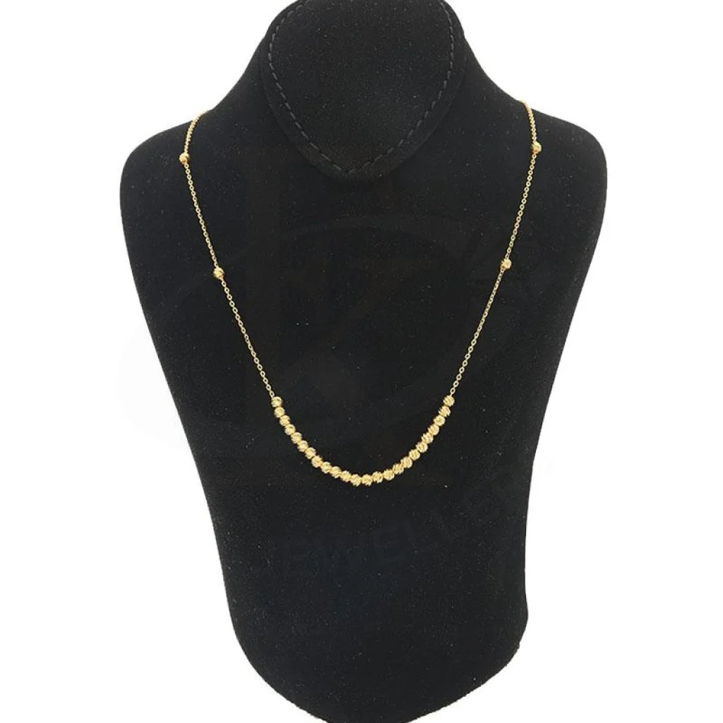 Gold Balls Necklace 21Kt - Fkjnkl21K2148 Necklaces