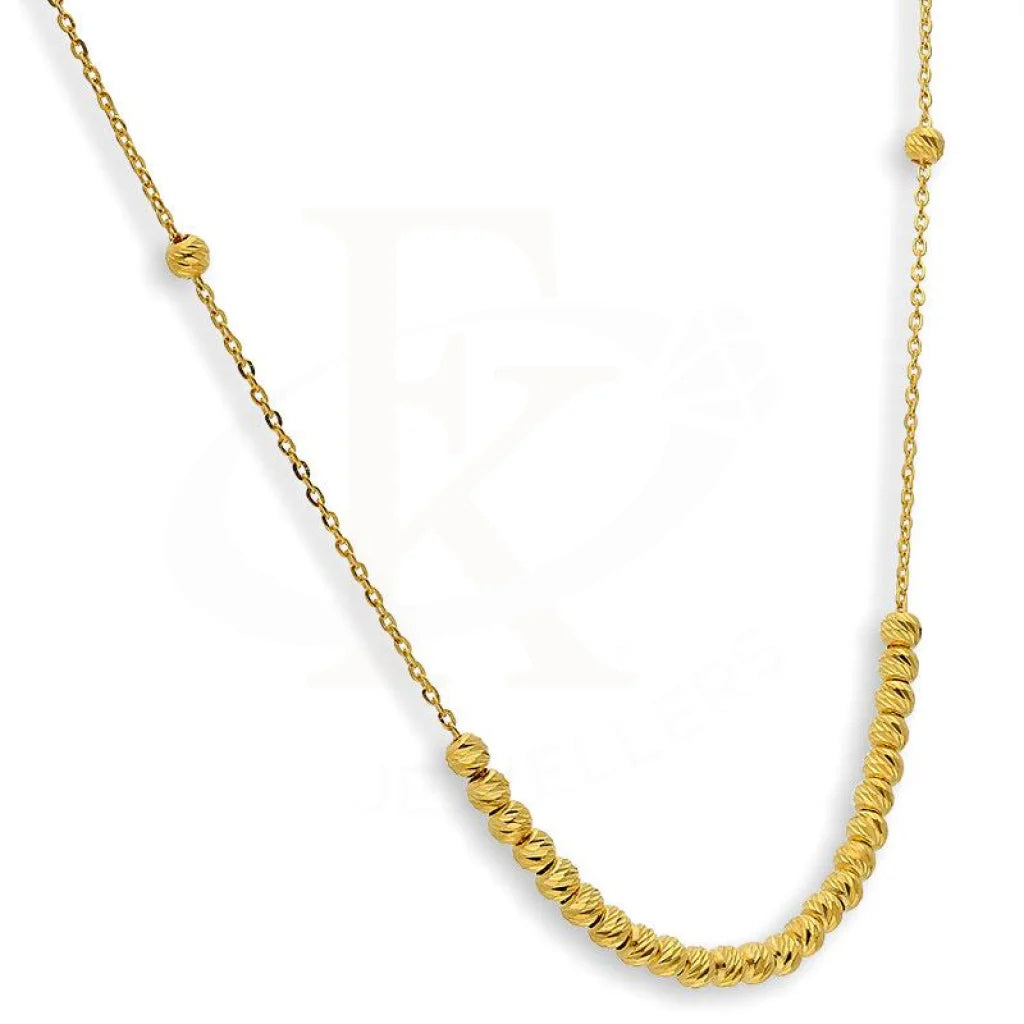 Gold Balls Necklace 21Kt - Fkjnkl21K2148 Necklaces