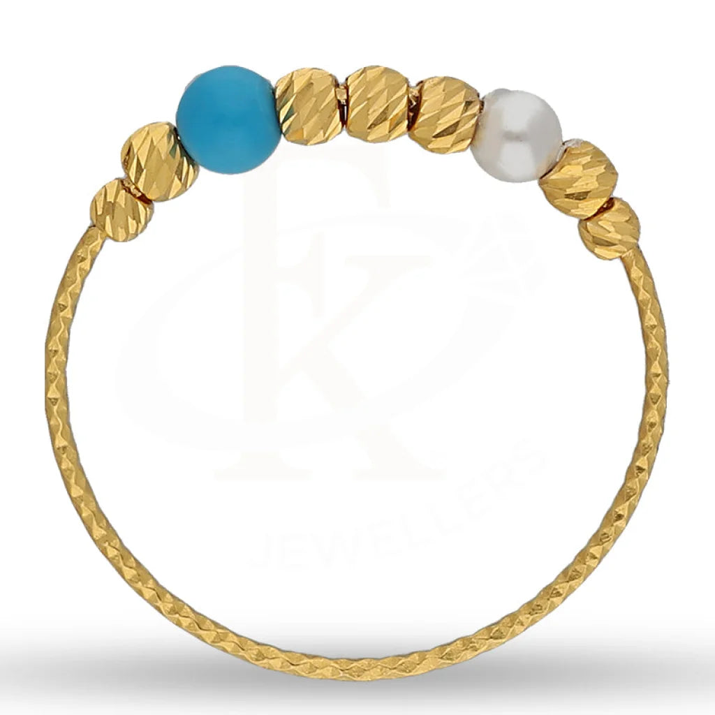 Gold Balls Ring 21Kt - Fkjrn21Km5406 Rings