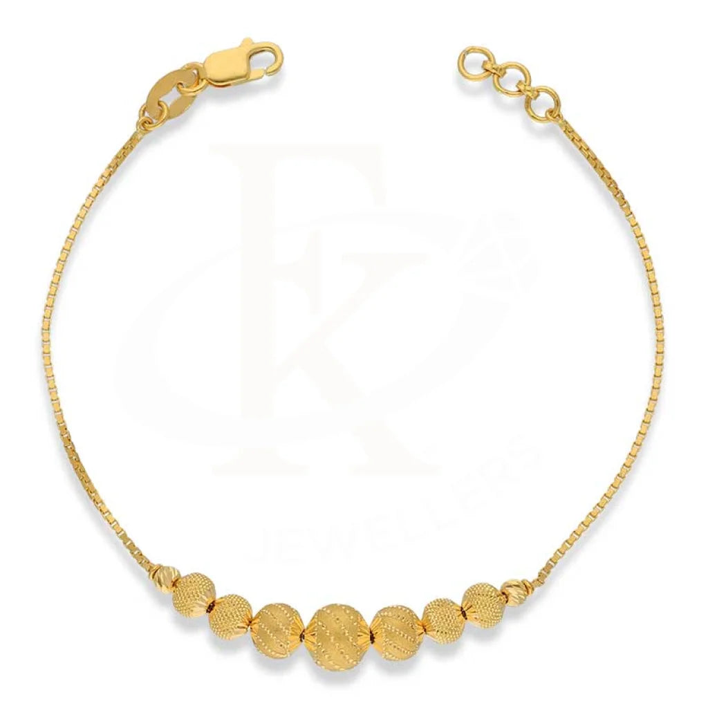 Gold Balls Shaped Bracelet 22Kt - Fkjbrl22K3006 Bracelets