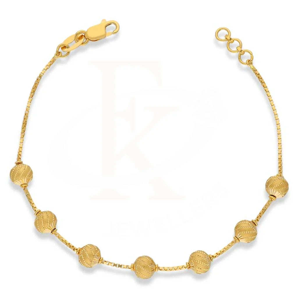 Gold Balls Shaped Bracelet 22Kt - Fkjbrl22K3007 Bracelets