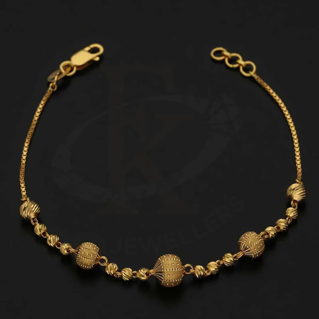 Gold Balls Shaped Bracelet 22Kt - Fkjbrl22K3011 Bracelets