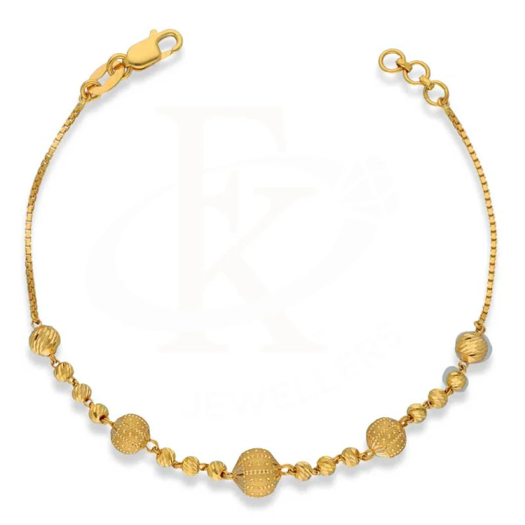 Gold Balls Shaped Bracelet 22Kt - Fkjbrl22K3011 Bracelets