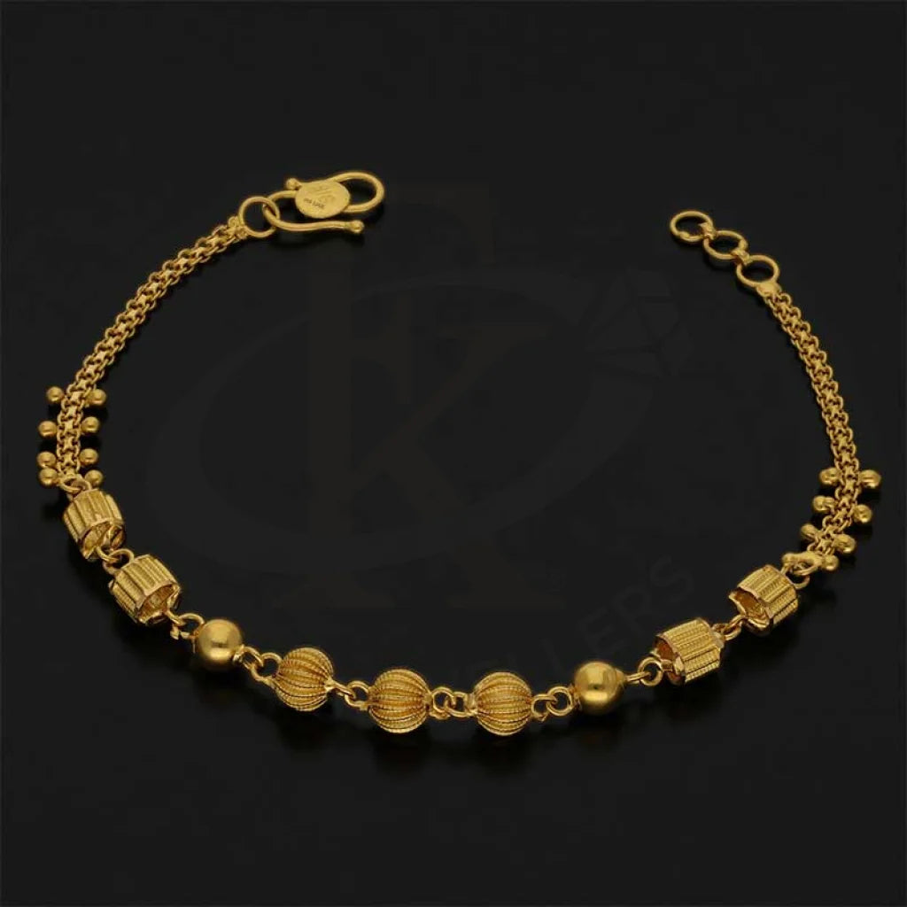 Gold Balls Shaped Bracelet 22Kt - Fkjbrl22K3032 Bracelets