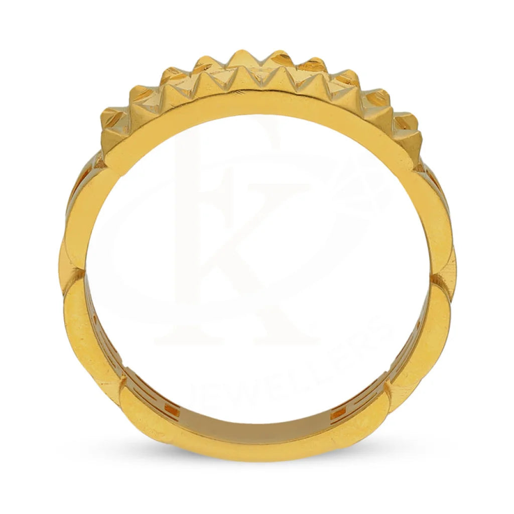 Gold Bangle With Ring In 22Kt - Fkjbng22K1943 Bangles