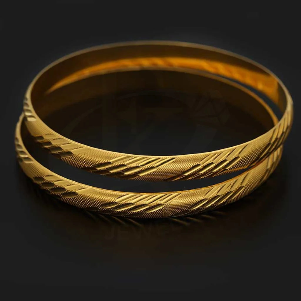 Gold Bangles In 22Kt - Fkjbng22K1945