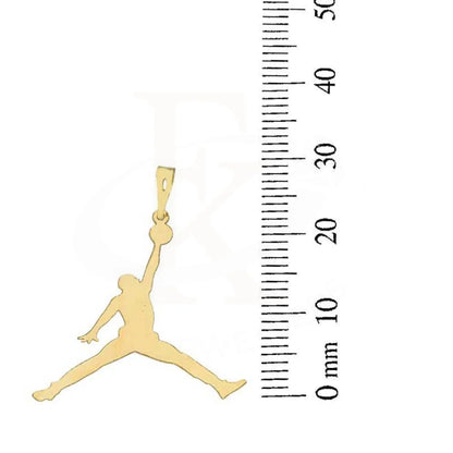 Gold Basketball Player Pendant 18Kt - Fkjpnd18K2825 Pendants