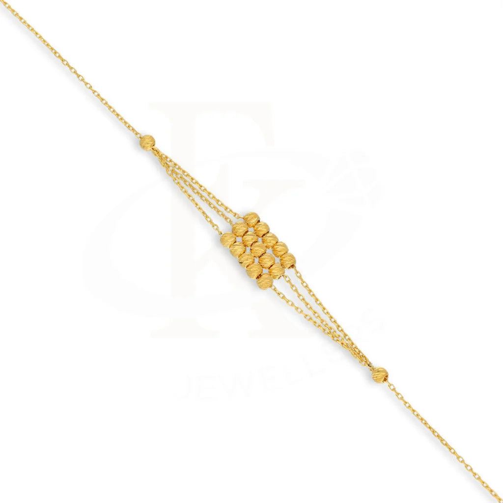 Gold Beads Bracelet 21Kt - Fkjbrl21Km5097 Bracelets