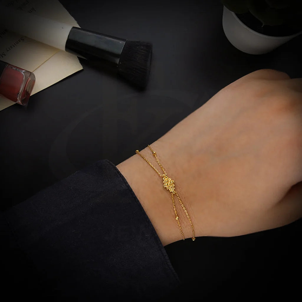 Gold Beads Bracelet 21Kt - Fkjbrl21Km5415 Bracelets