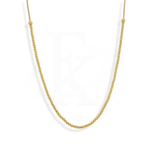 Gold Beads Necklace 21Kt - Fkjnkl21K2238 Necklaces