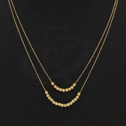 Gold Beads Necklace 21Kt - Fkjnkl21K2444 Necklaces