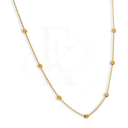 Gold Beads Necklace 21Kt - Fkjnkl21K3029 Necklaces