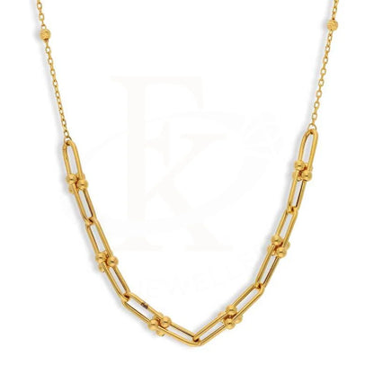 Gold Beads Necklace 21Kt - Fkjnkl21K3080 Necklaces