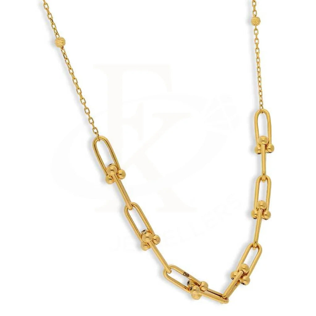 Gold Beads Necklace 21Kt - Fkjnkl21K3080 Necklaces