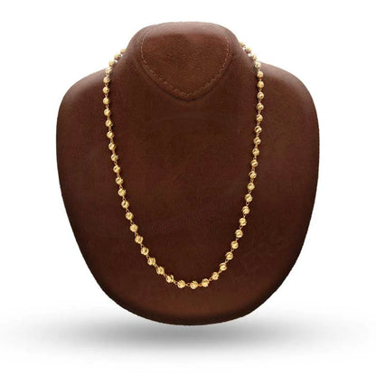 Gold Beads Necklace 22Kt - Fkjnkl22K2996 Necklaces