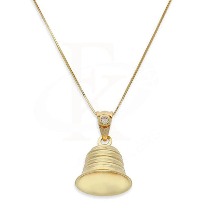 Gold Bell Necklace (Chain With Pendant) 18Kt - Fkjnkl18K2402 Necklaces