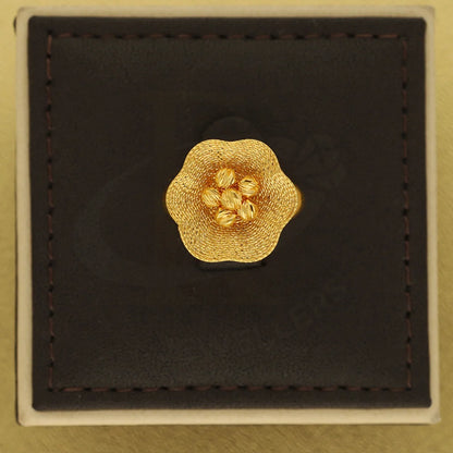 Gold Blooming Flower Ring 22Kt - Fkjrn22K3841 Rings