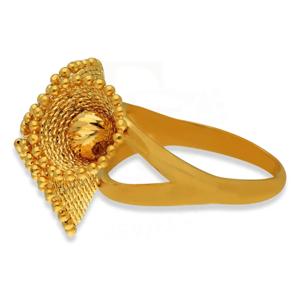 Gold Blooming Flower Ring 22Kt - Fkjrn22K3843 Rings