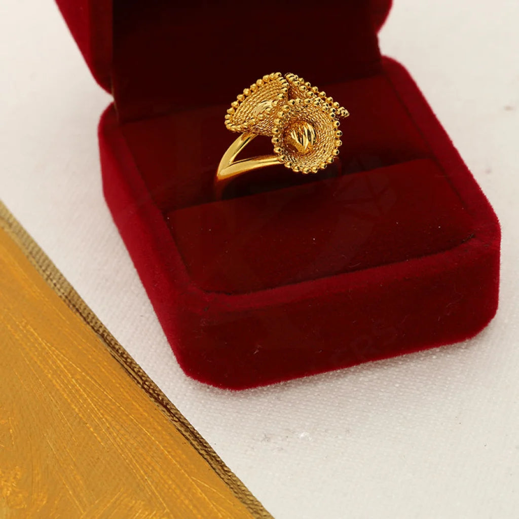 Gold Blooming Flower Ring 22Kt - Fkjrn22K3843 Rings