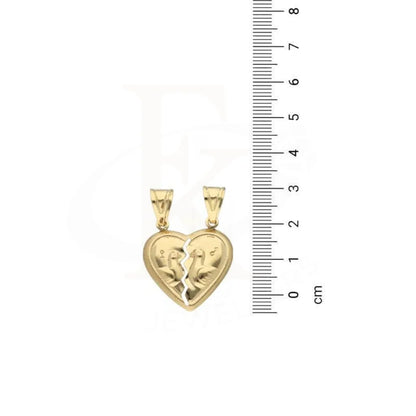 Gold Broken Heart Pendant 18Kt - Fkjpnd18K3137 Pendants