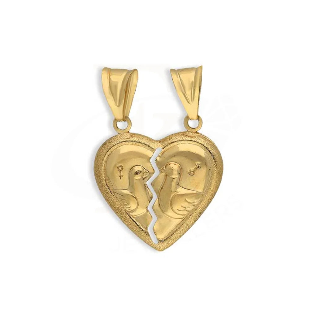 Gold Broken Heart Pendant 18Kt - Fkjpnd18K3137 Pendants