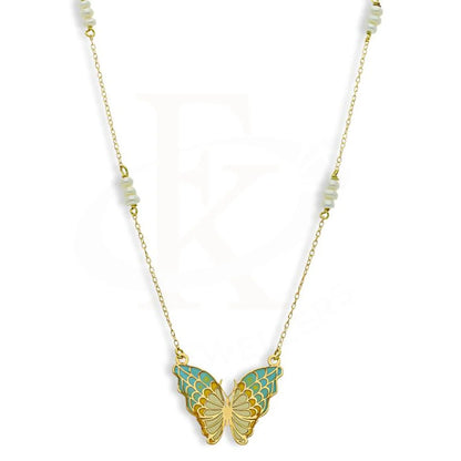 Gold Butterfly Necklace 18Kt - Fkjnkl18K2546 Necklaces